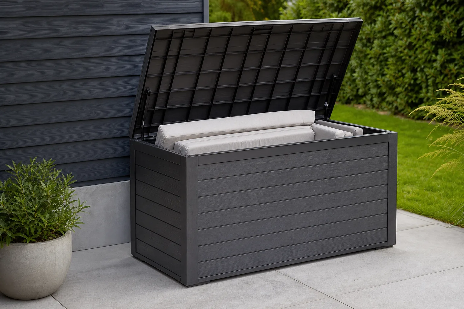 Auflagenbox kaufen: Die grosse Kaufberatung fuer Garten, Balkon und Terrasse