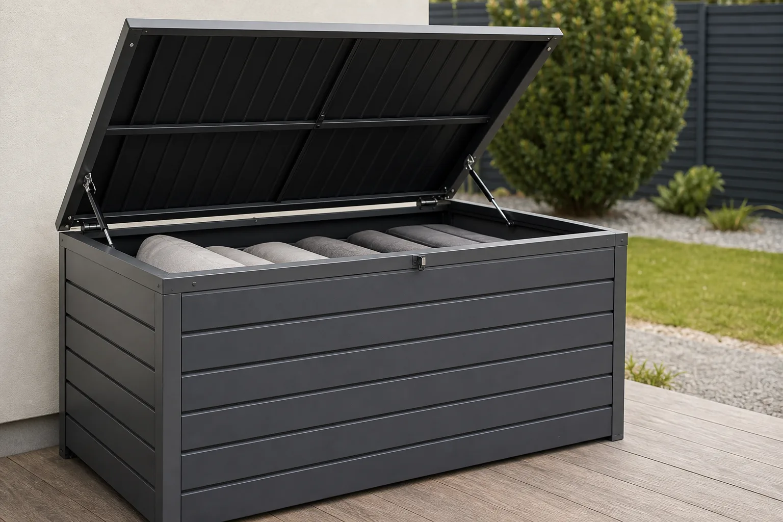 Auflagenbox mit Gasdruckfeder: Komfortable Modelle sicher vergleichen