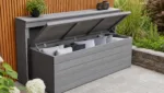 Auflagenbox mit zusaetzlicher Ablage bauen: Praktisches Gartenprojekt